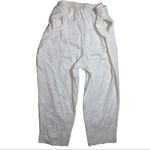 Club Z Collection Beige Lounge Pants Sz 3X Textured Drawstring Elastic Waist - Picture 8 of 16